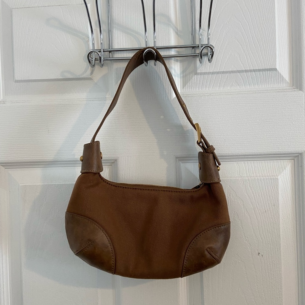 John Galt brown shoulder bag